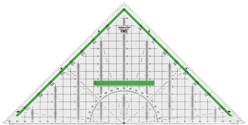 Geodreieck hypotenuse 320 - hypotenuse:,