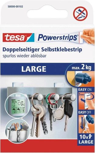 Tesa powerstrips large - powerstrips,