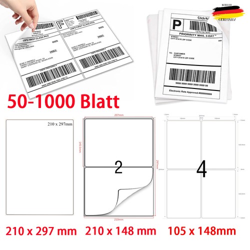 1000 blatt din etiketten - blatt, a4